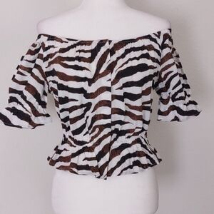 New J Crew Off Shoulder Top Size XXS
